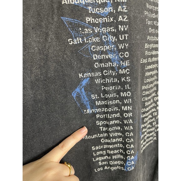 ACDC Band T Shirt Tour M Rock Music Graphic T Grunge Goth - Picture 9 of 9